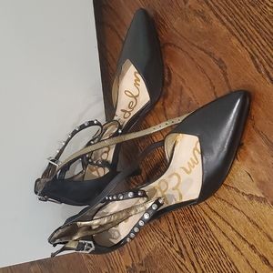 Sam Edelmen Studded Ankle Strap Heels